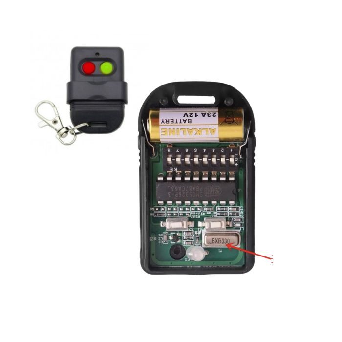 Remote 2 Channel SMC5326 Dipswitch 8 Kode, Frekuensi 330Mhz